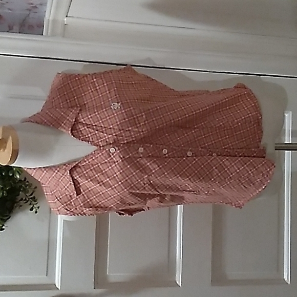 Womans Twenty X brand button down casual medium shirt plaid western cowboy 🤠 - Picture 1 of 3